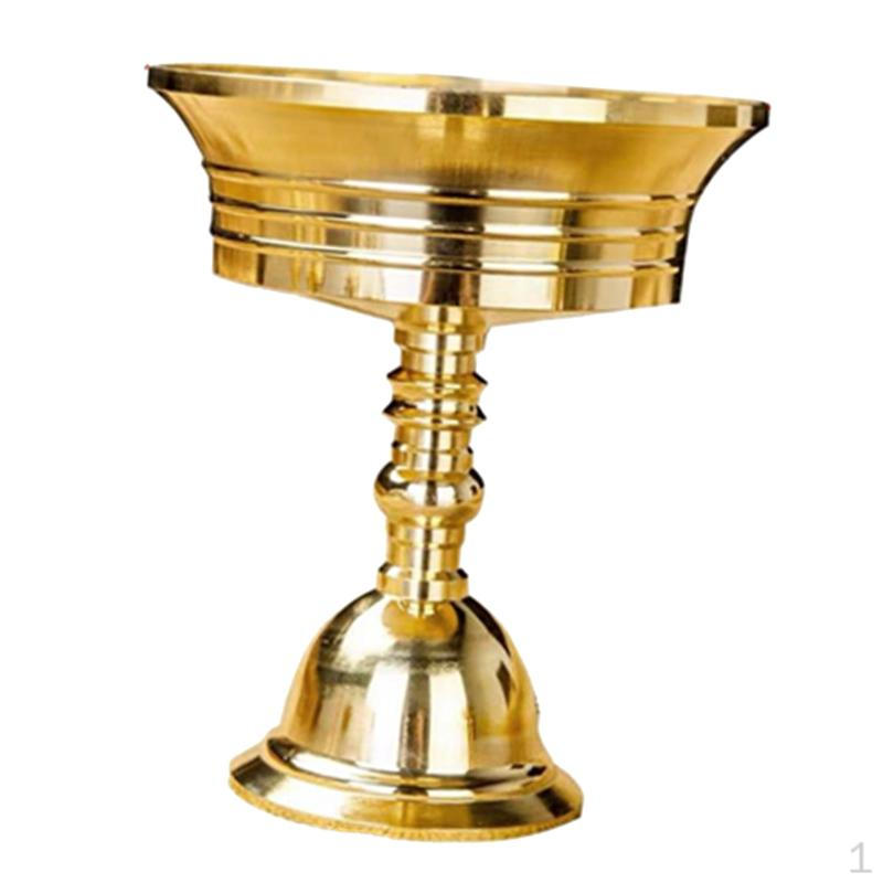 

Holder Handcrafted Tibetan Buddhist Ghee Lamp for Desk Top Dia 56mm