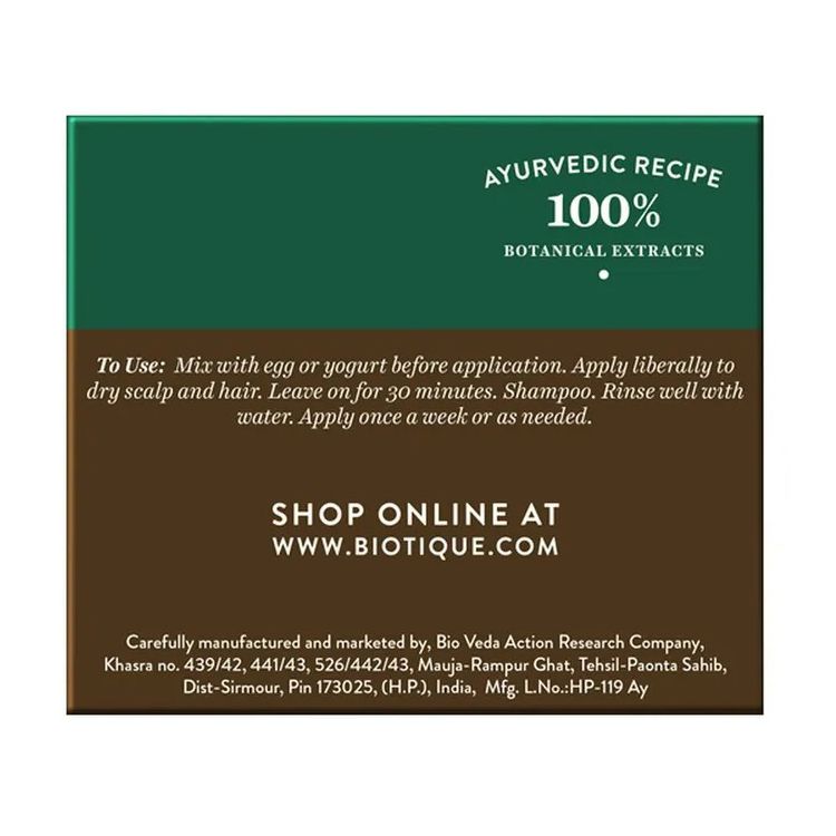 Masque de Croissance des Cheveux (230g), Musc Root Fresh Growth Nourishing Treatment Pack, Biotique