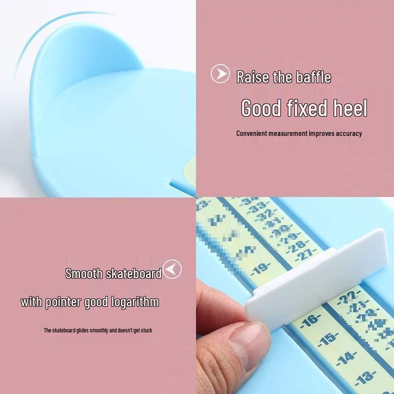 Baby and Toddler Foot Length Measuring Ruler – Universal Children's Shoe Measuring Tool for Home Use