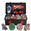 12x Beyblade Burst Spinning Top Set Spinning Grip Launcher + Foam Storage Box