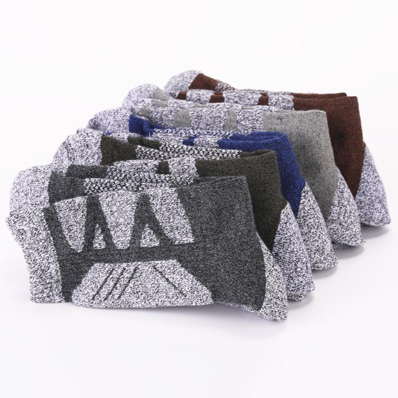 1/5 Pairs Winter Thicker Warm Socks Cotton Male Men Women Socks Solid Socks Knitting Thermal Socks Against Cold Snow Terry Socks