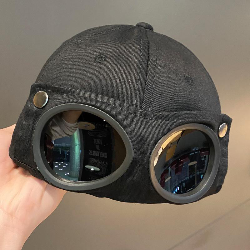 

Весенне-осенняя шляпа, женская пилотская шляпа, мужская бейсбольная кепка, персонализированные солнцезащитные очки, универсальная модная парная шляпа, уличная кепка Adjustable чёрный