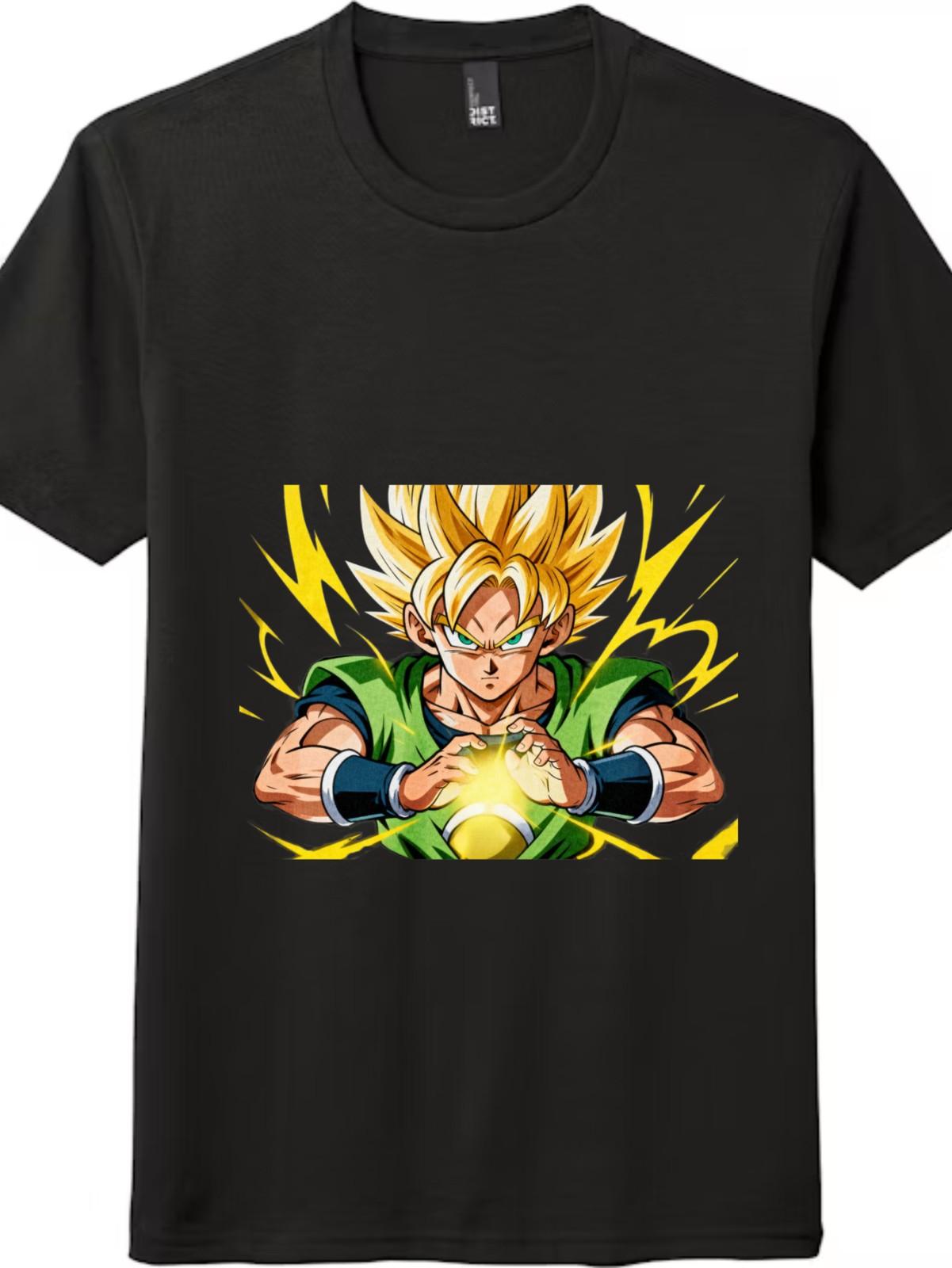 Футболка с графическим принтом Dragon Ball Super Саянский Энергетический Взрыв 4XL