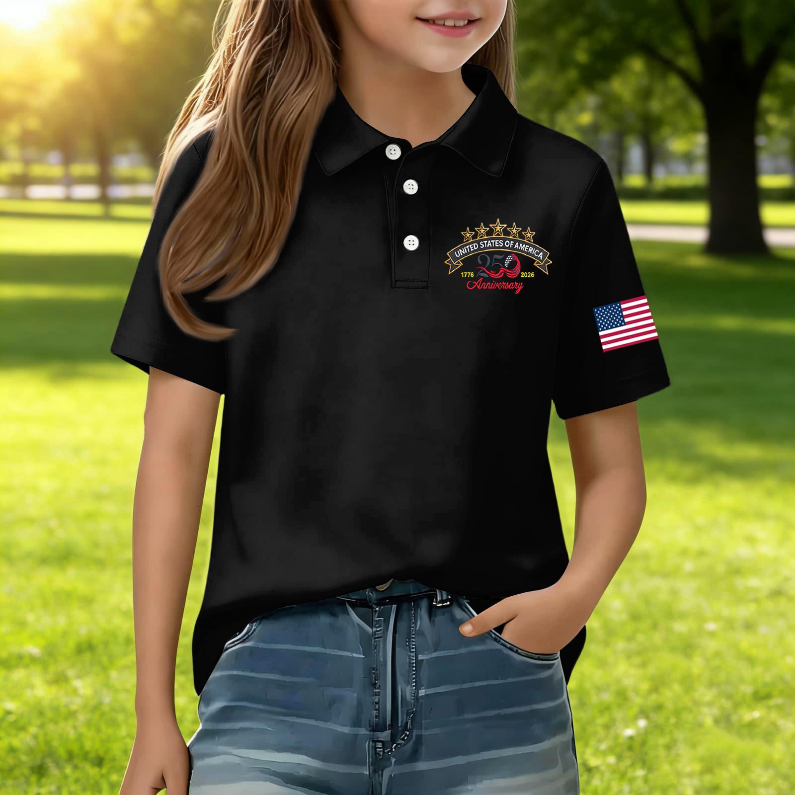 Children s Daily Casual Short-sleeved Print Tops T-shirts Shirts 140