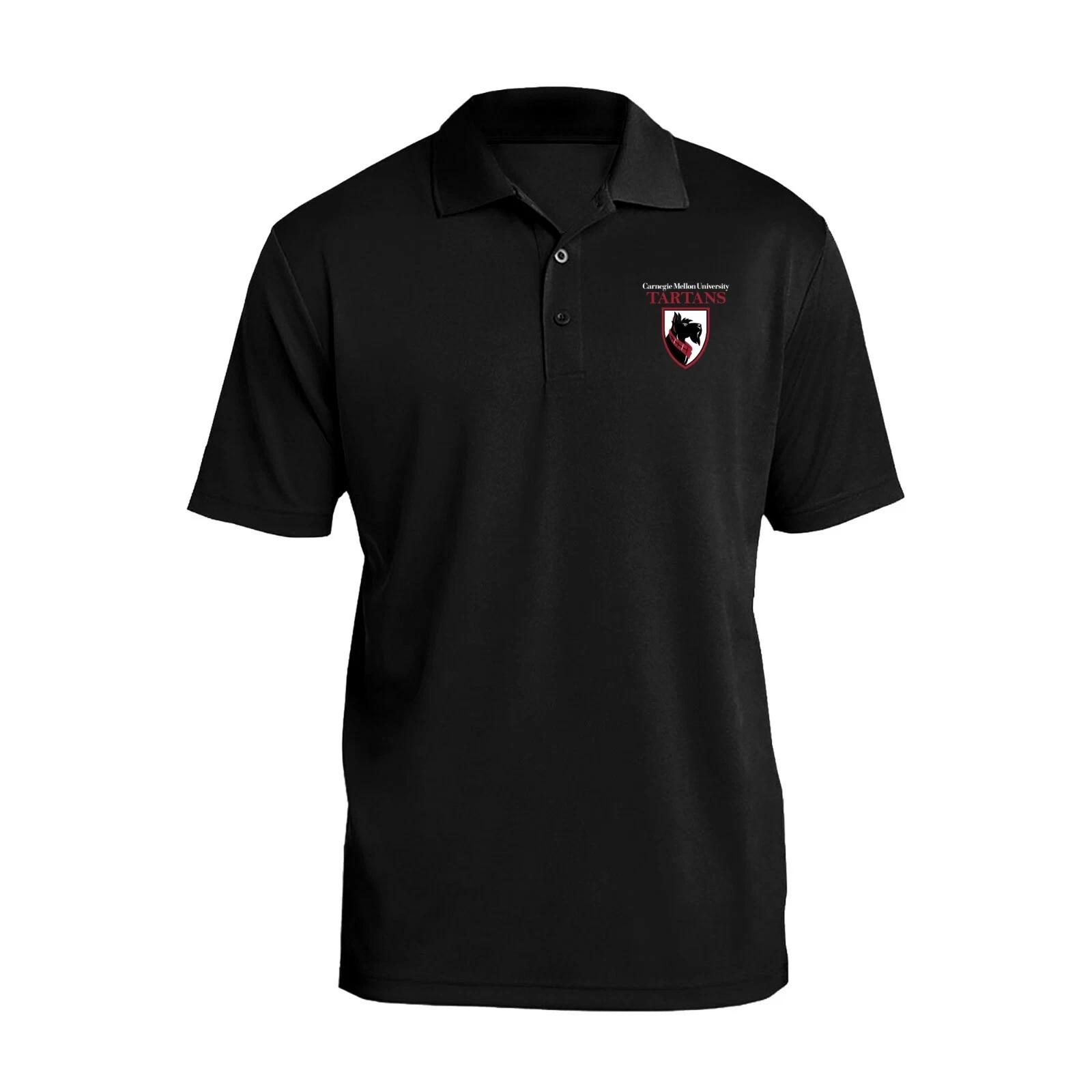 Carnegie Mellon Tartans Primary Logo LC Polo - Black 4XL