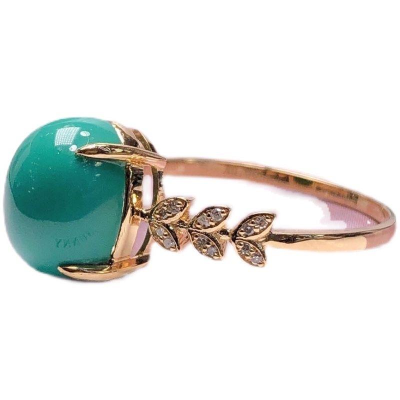 Retro Ovales Blattkanten Feine Türkisringe für Damen Mode Diamant-Inlay Ovaler Blauer Ring Partner-Stil Bankett Schmuck Geschenk