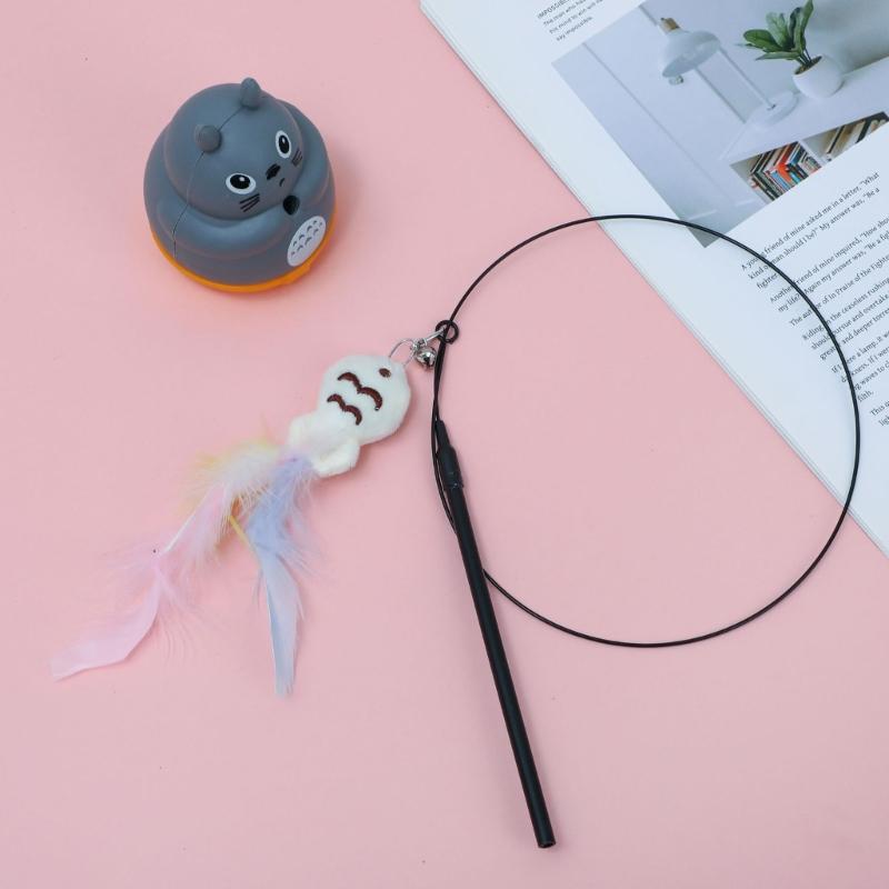 

Indoor Cats Play Wand Teaser for Curiosity Chasing Instincts Fun Activity CHINA