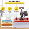 VEVOR Heat Press 30.5x38.1 Cm 10 In 1 Heat Press 1000W Heat Press Machine with 360 Degrees Rotation Swing Away Red Heat Press T-Shirt Sublimation