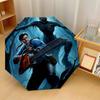 Evil Dead Ash Williams Windproof Auto 8 Rib Folding Umbrella Portable Outdoor Parasol