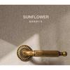 Luxury French Sunflower Yellow Bronze Bedroom Door Lock Indoor Door Handle Silent Split Lock Retro American Wooden Door Lock
