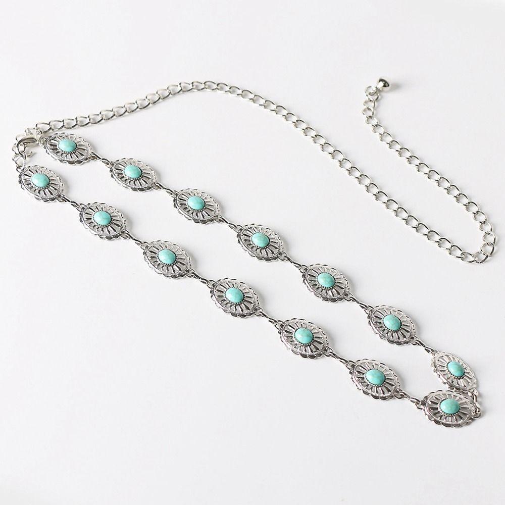 Y2K Punk Style Beach Body Chain All-match Bohemian Belts Metal Belt Women Waist Chain Ethnic Style