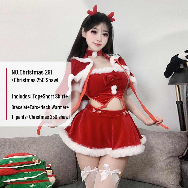 2024 Women's Sexy Christmas & New Year Costume - Little Devil Performance Outfit for Social Media Influencers