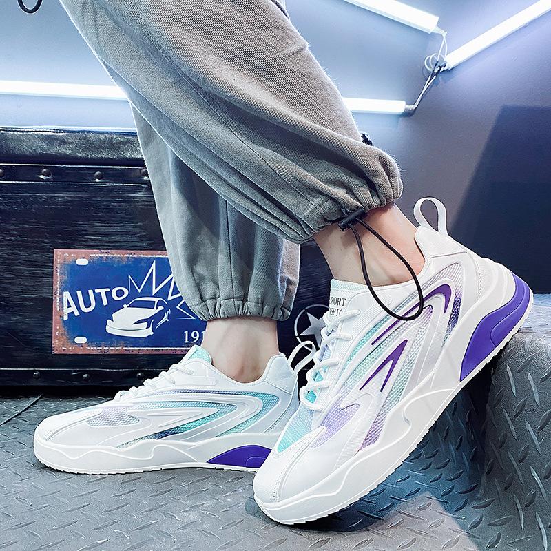 Buy Men's Sneakers Street Fashion Breathable Running Shoes Sports