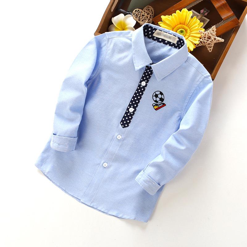 Jungen Langarm Freizeithemd für Frühling und Herbst - Neuer Stil für kleine und mittlere Kinder