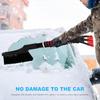 Snow Brush with Detachable Ice Scraper for Car Flexible Snow Remover and Windshield Cleaning Tool with Wide Bristle Brush - Winter Sweeper for Auto,