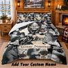 Ayliva Custom Name 3Pcs Bedding Set 1 Bed Sheet 2 Pillowcases Bedroom Home Decor