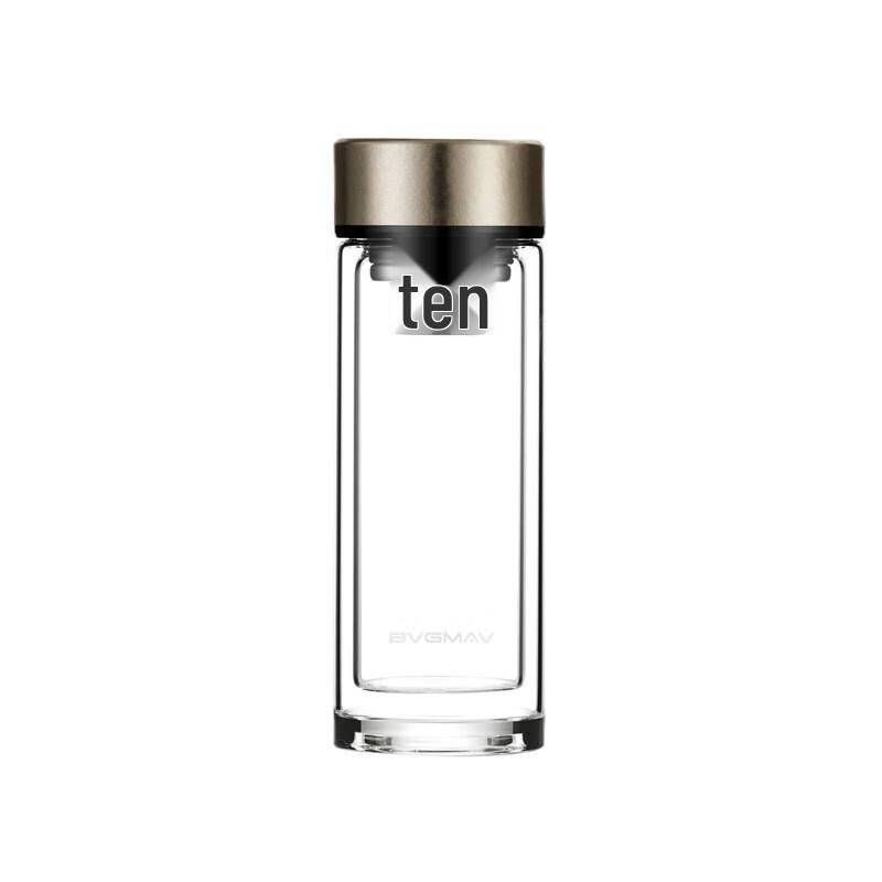 BVGMAV Double-Layer Titanium Glass Tea Cup
