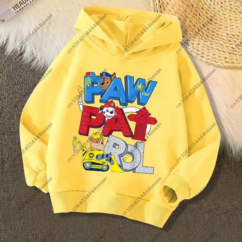2026 Autumn Winter PAW Patrol On Patrol Casual Print Hoodie for Kids Toddler Boys Girls Casual Pullover Sweatshirt Soft Cozy Top