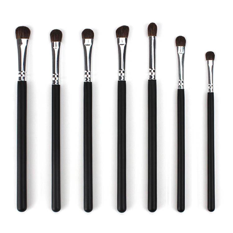 7-Piece Portable Pony Hair Eyeshadow Makeup Brush Set