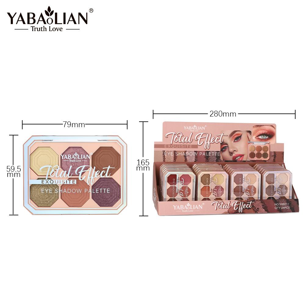 Six-color Eyeshadow Palette, Dazzling Six-color Eyeshadow Palette, Pearly Matte, Not Easy To Remove Makeup