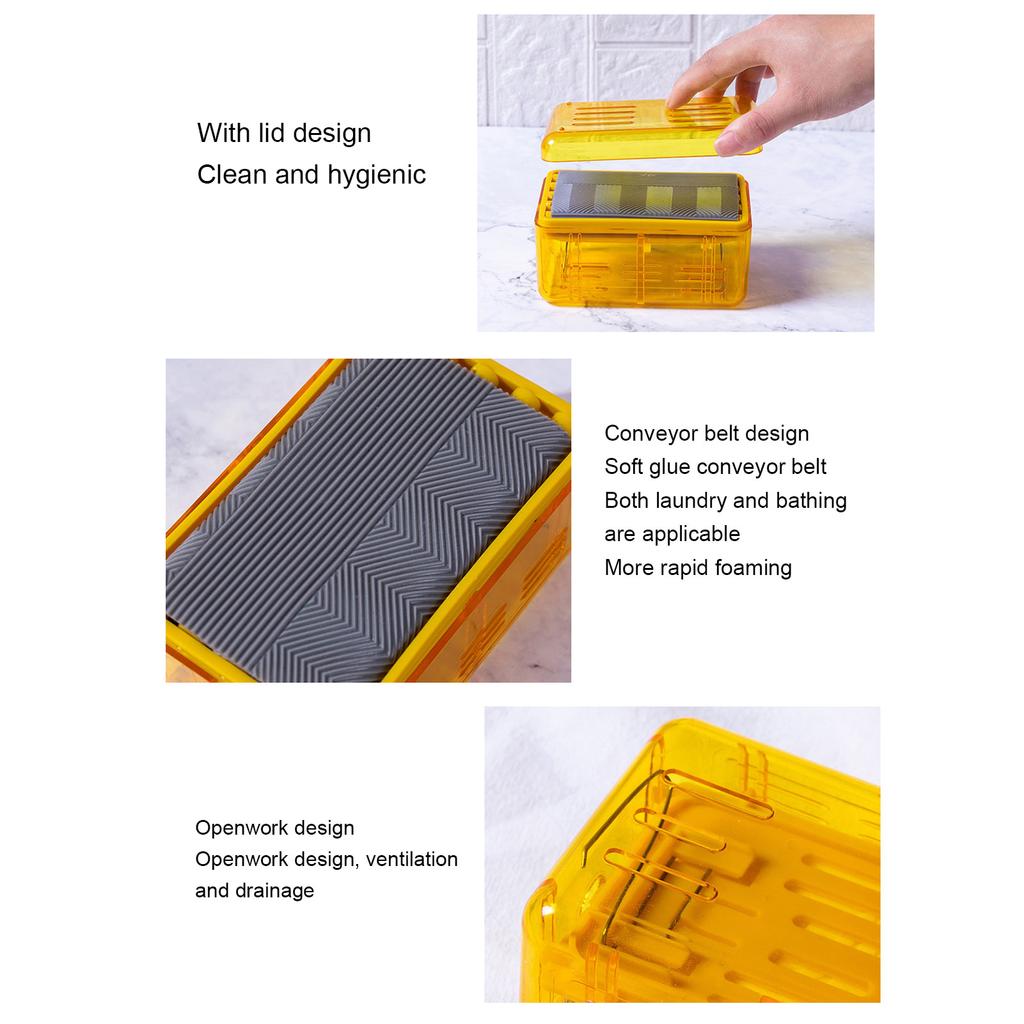 Soap Bubble Box 2 In 1 Multifunction Keep Dry Soap Cleaning Storage Foaming Box for Bathroom Kitchen Toilet