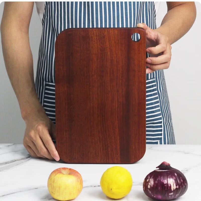 

Wutuo Ebony Wood Double-Sided Cutting Board
