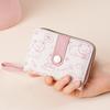 Japanese Cute Cat Pattern Wallet Simple Multi-Functional Short Wallet For Women