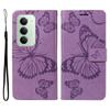 For Xiaomi Redmi 15 5G (Global) (169mm) Wallet Case Floral Butterfly Imprinted Leather Phone Cover Stand