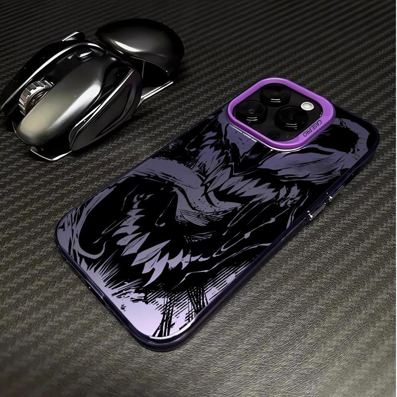 Skvělé barevné stříbrné pouzdro Marvel Venom pro Apple iPhone 15 14 13 11 12 13 Pro Max 14 Plus Funda Luxusní zadní kryt telefonu