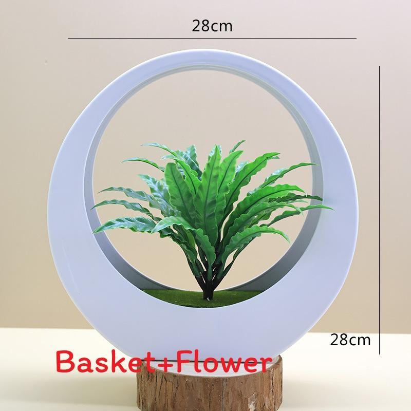 

Malus Spectabilis Artificial Plant With Plastic Flowers For Home Decor And Office Desk Green Kelp Fern