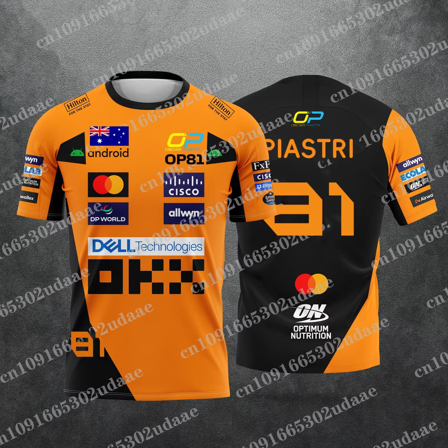 81 Driver Oscar Piastri Fan Exclusive Racing Enthusiast Men s and Women s Summer Casual Breathable Sports T-shirt S