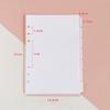 A5 A6 Page Classification Separator Page Notebook Loose-leaf Book Partition Accessories