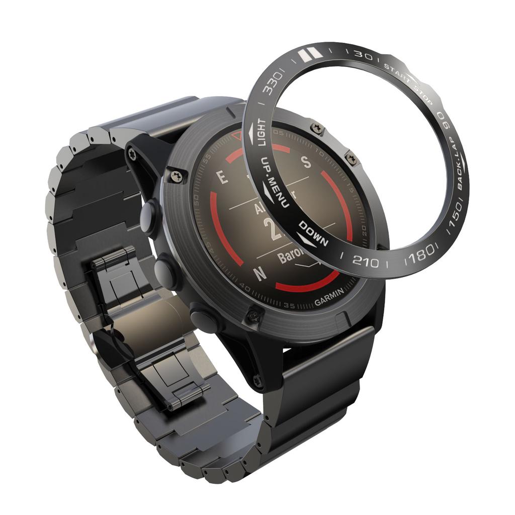 Bezel Ring Styling Frame Case for Garmin Fenix 5x 5x Plus 3 3HR Smart Watch Stainless Steel Cover Anti-scratch Protection Ring