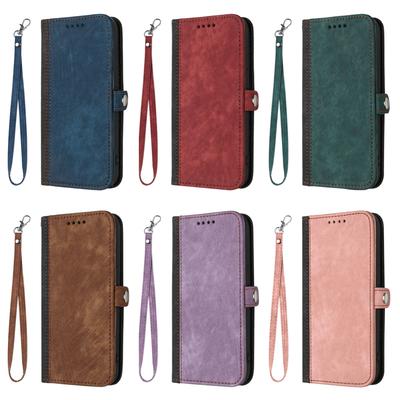 Side Buckle Double Fold Leather Cover Wallet Card Bag Phone Case For OnePlus 8 Pro,OnePlus 9,OnePlus 11,OnePlus 12,Nord N100,Nord N200...