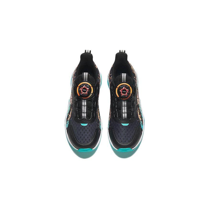 Anta Kids Red Flame 3.0 Wear-Resistant Low-Top Running Shoes Kids sneaker Black Green 312335511-3