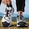 Outdoor Non-slip Wear-resistant Breathable Low-top Casual Hiking Shoes Spring and Autumn Elastic Buckle Sports Large Size Hiking Shoes