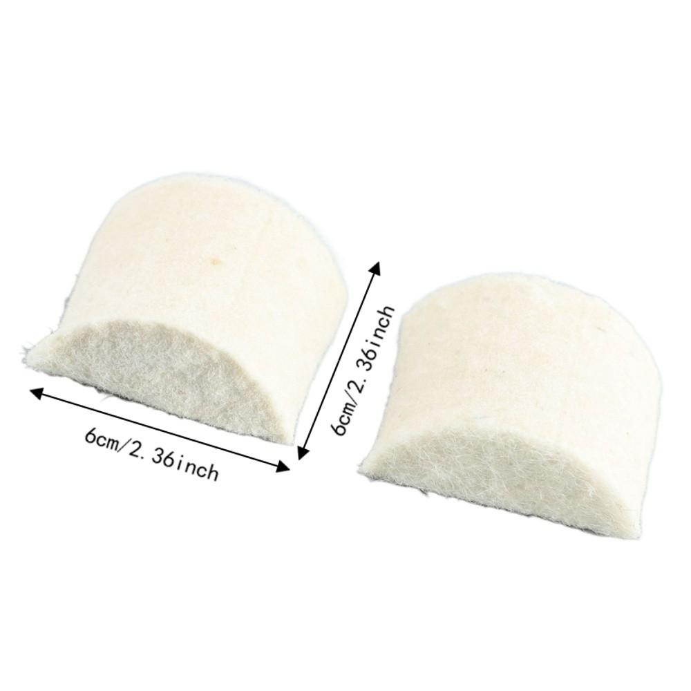 2PCS Lightweight Design Drum Pedal Beater Felt Material Replacement Beater Pads For Drummers