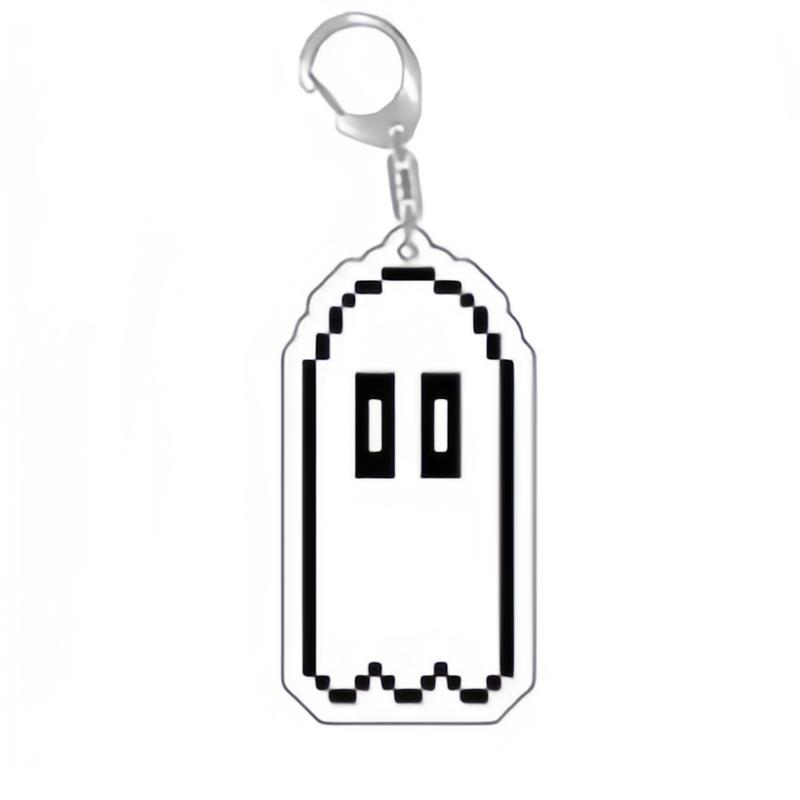 

Juego Undertale Pixel llavero Cosplay Sans Flowey Papyrus Asriel colgante coche llavero bolsa accesorios dibujos animados regalo 55mm