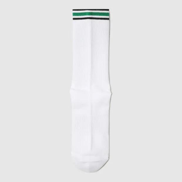 Graphic Wording Cushioning Crew Socks White UR123CSC25