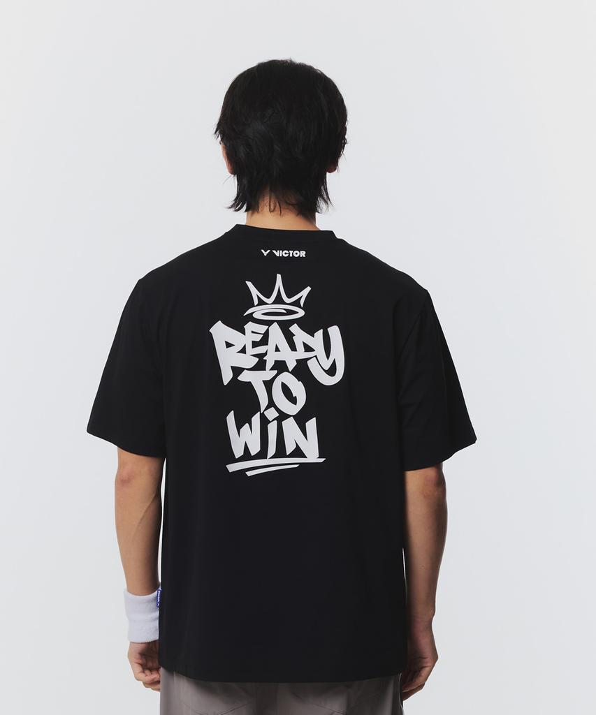 Bigteo Crown Statement Badminton Unisex Oversized T-Shirt (Vt26Ato209U)