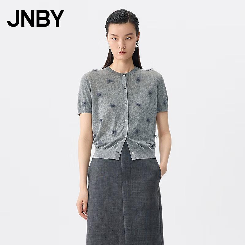 

JNBY 2025 Летний хлопковый трикотажный топ с коротким рукавом M