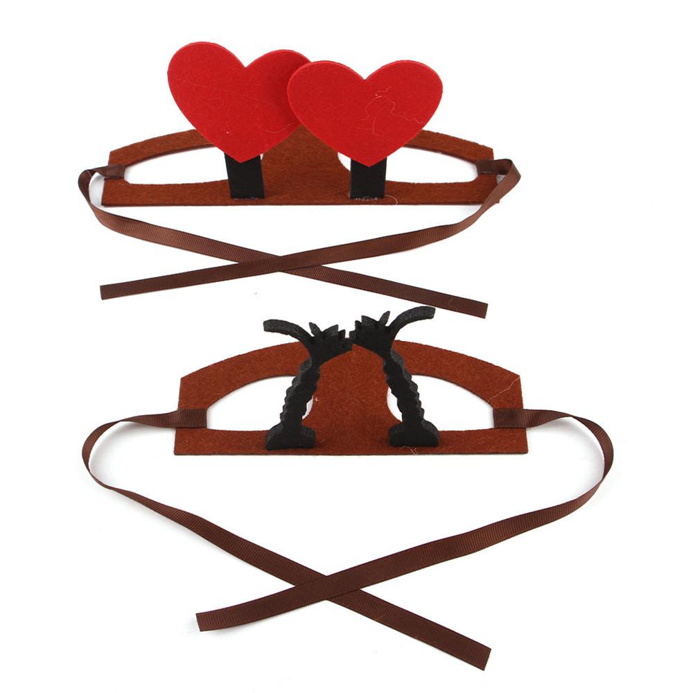 Festive Halloween Pet Accessories With Charming Headbands In Heart And Braid Styles