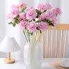 Real Touch Fake Orchids Flowers Faux Silk Artificial Phalaenopsis Flower with 5 Heads Blooms for Home Indoor Decor Office Tabletop