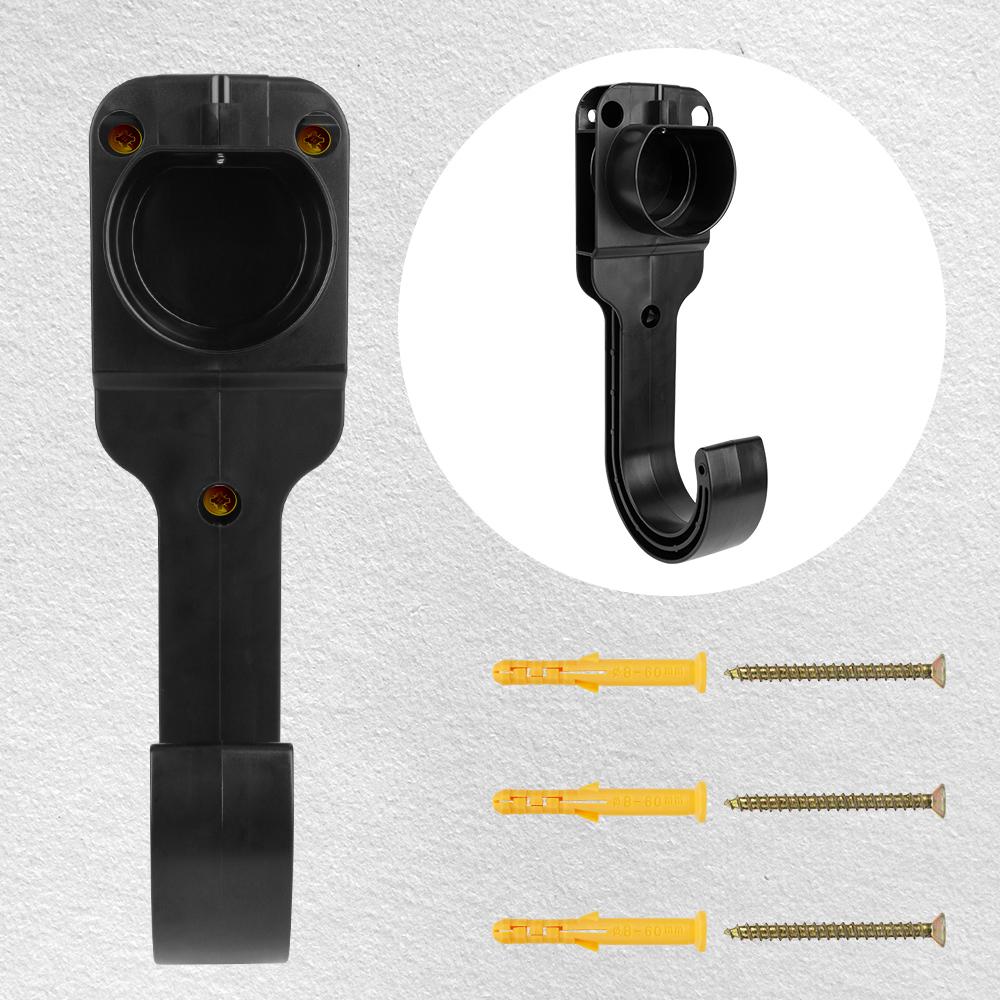 For Electric Car Charging EV Charger Cable Holder Wall Mount Bracket Gun Head Socket Car Accessories For Type 2 Connector EU Plug Universal