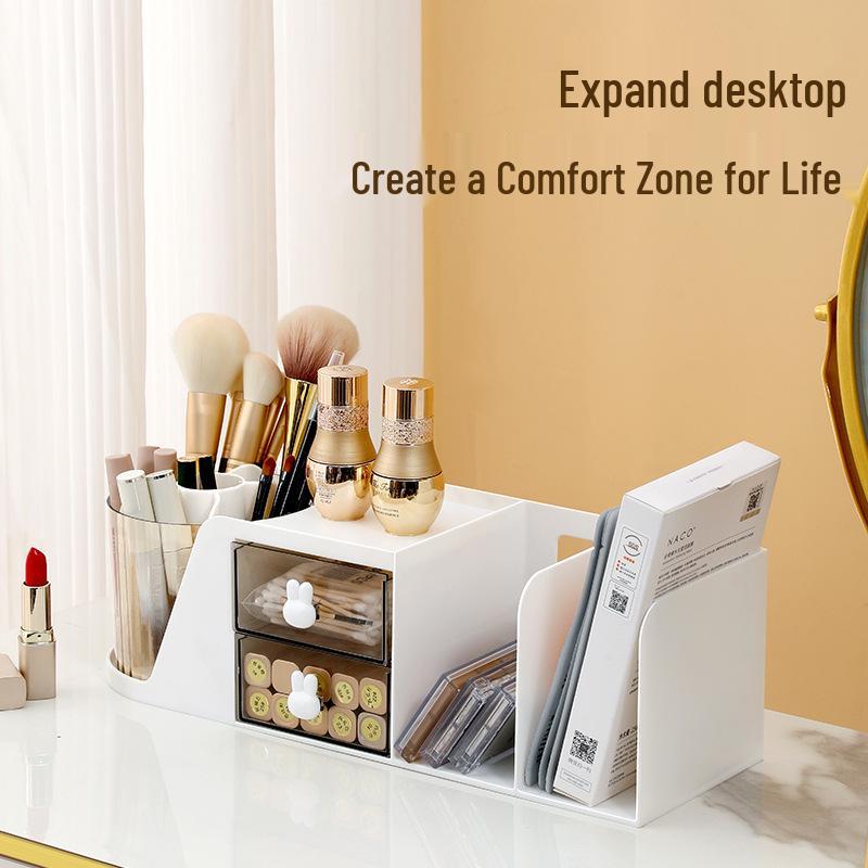 Rotatable Large Capacity Pen Holder - Multifunctional Desk Organizer for Students and Children