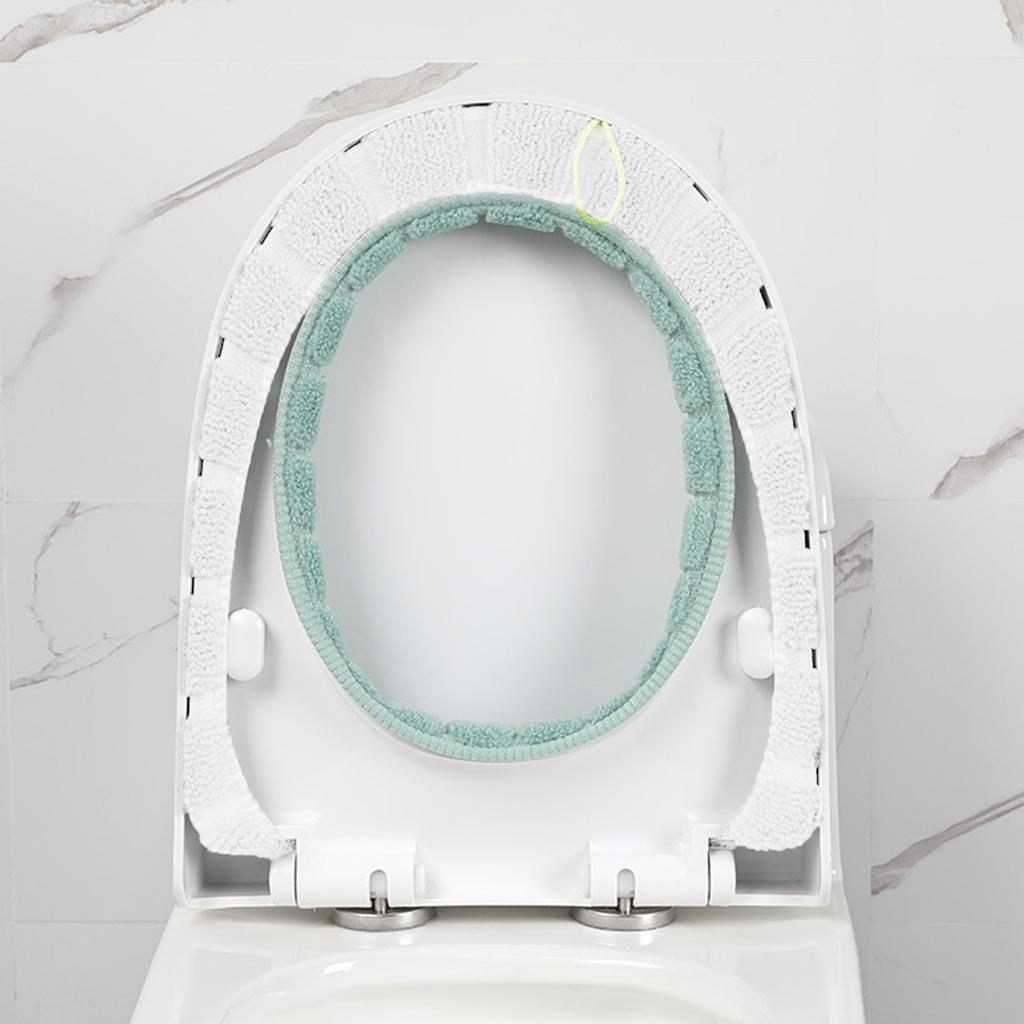 Bathroom Toilet Seat Closestool Washable Soft Warmer Mat Cover Pad Cushion