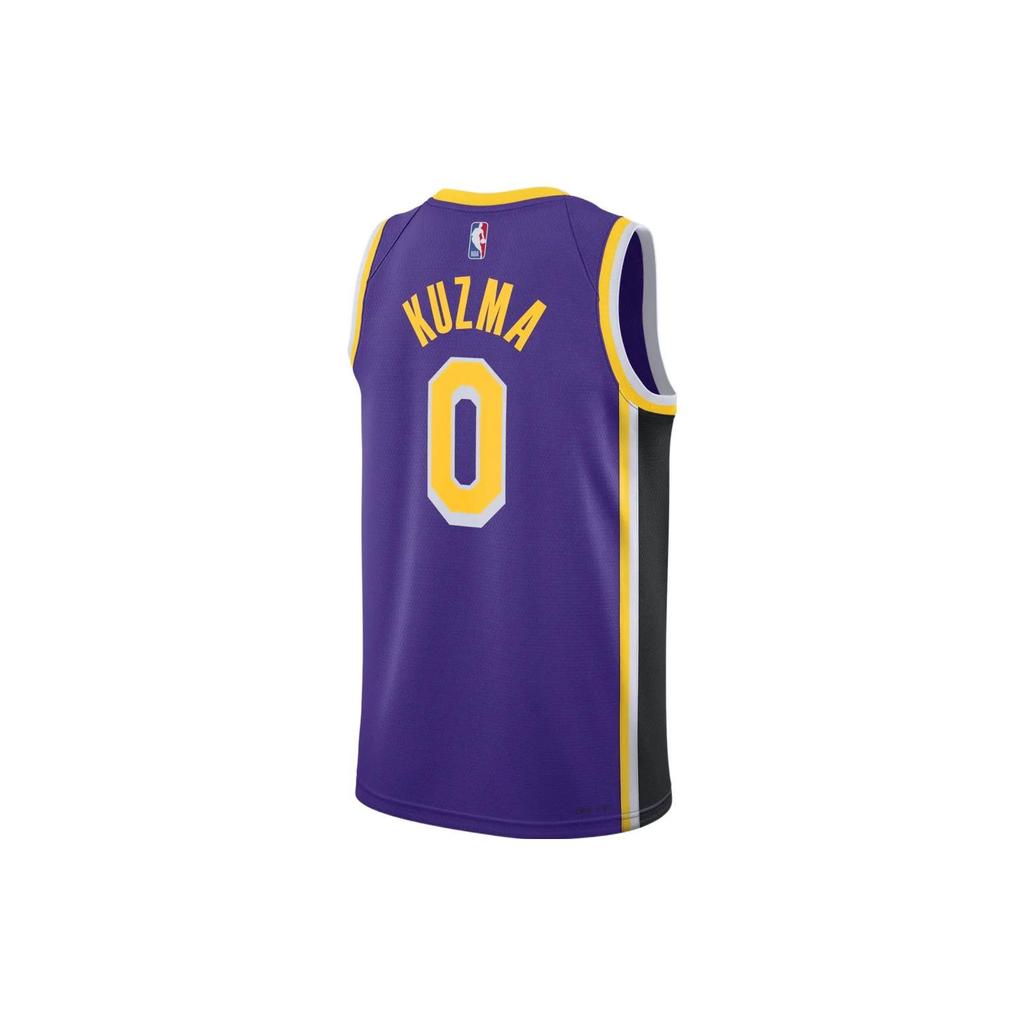 Jordan NBA Team Logo Atmungsaktives Fitted Basketballtrikot Fan Edition Statement Limited Herren Tops Lila CV9481-506