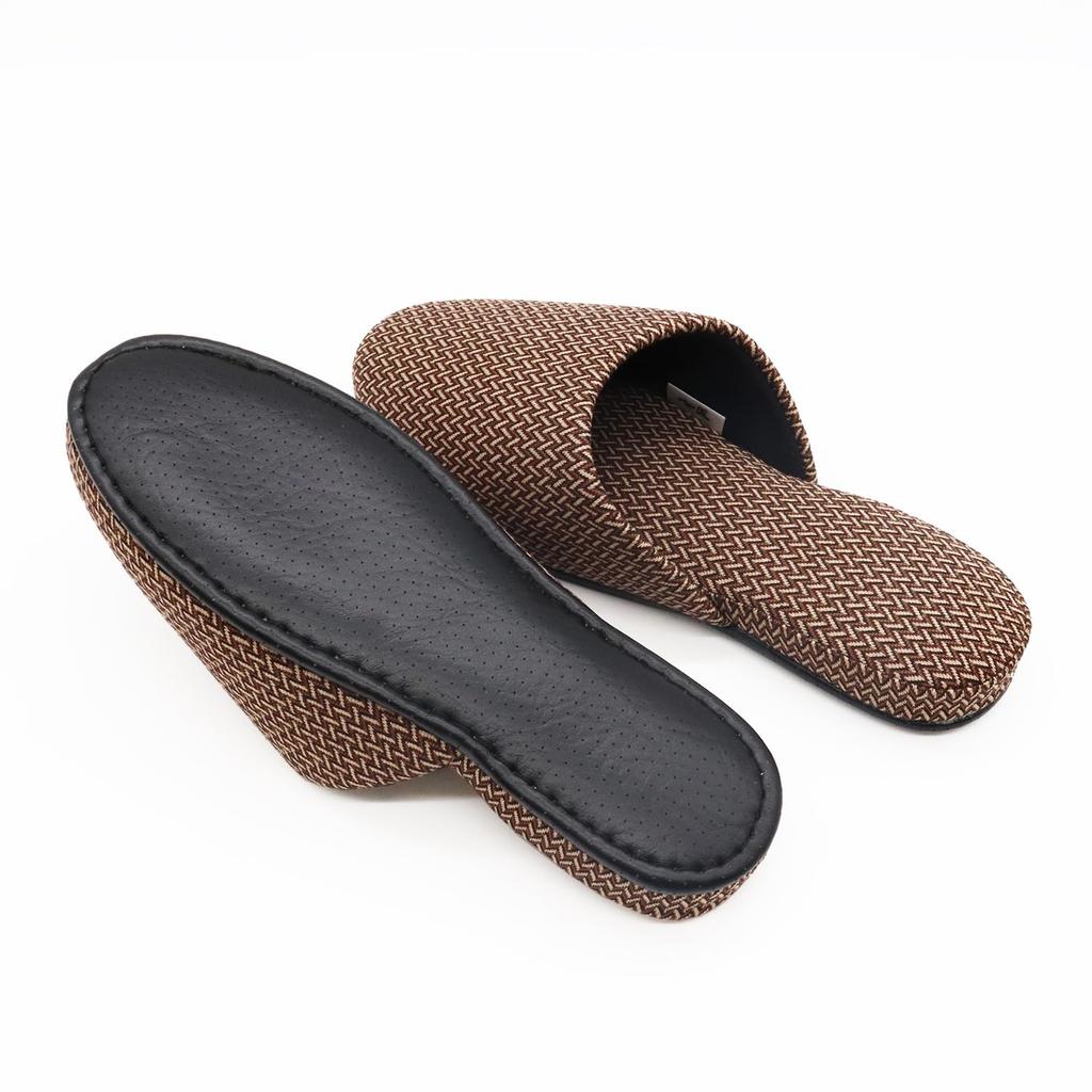 Okamura Shichisho Neo Colche Medium Made in Japanese Komon Perfect for Japan Slippers, Brown, Japan, brdj24900br, Pattern, Guests, Gift,