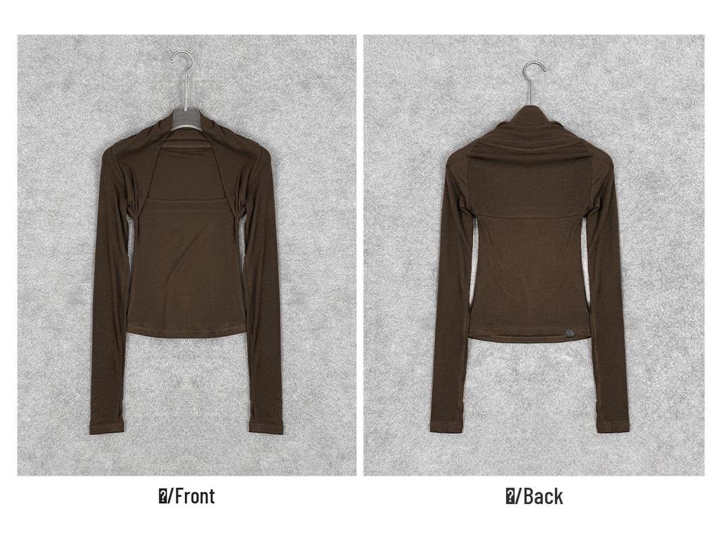 Original Lyocell Merino Wool Two-Piece Knitted Base Layer Top for Autumn/Winter