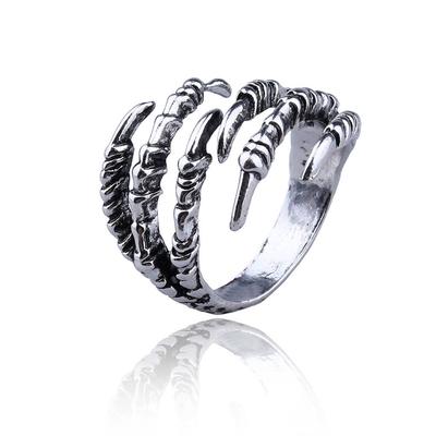 Klaue Geformter Ring Einzigartige Fingerornamente Schmuckzubehör Stilvoll Punk Metallhandwerk Gelenkringe Geschenk Männliche Anziehdekoration